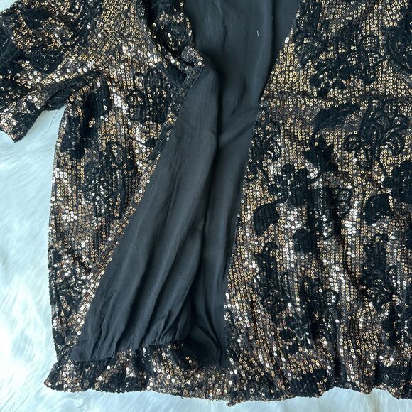 NWT Dear John YAZMINE NOVELTY TOP SPARKLING LILLY SEQUIN SIZE M - Picture 12 of 14